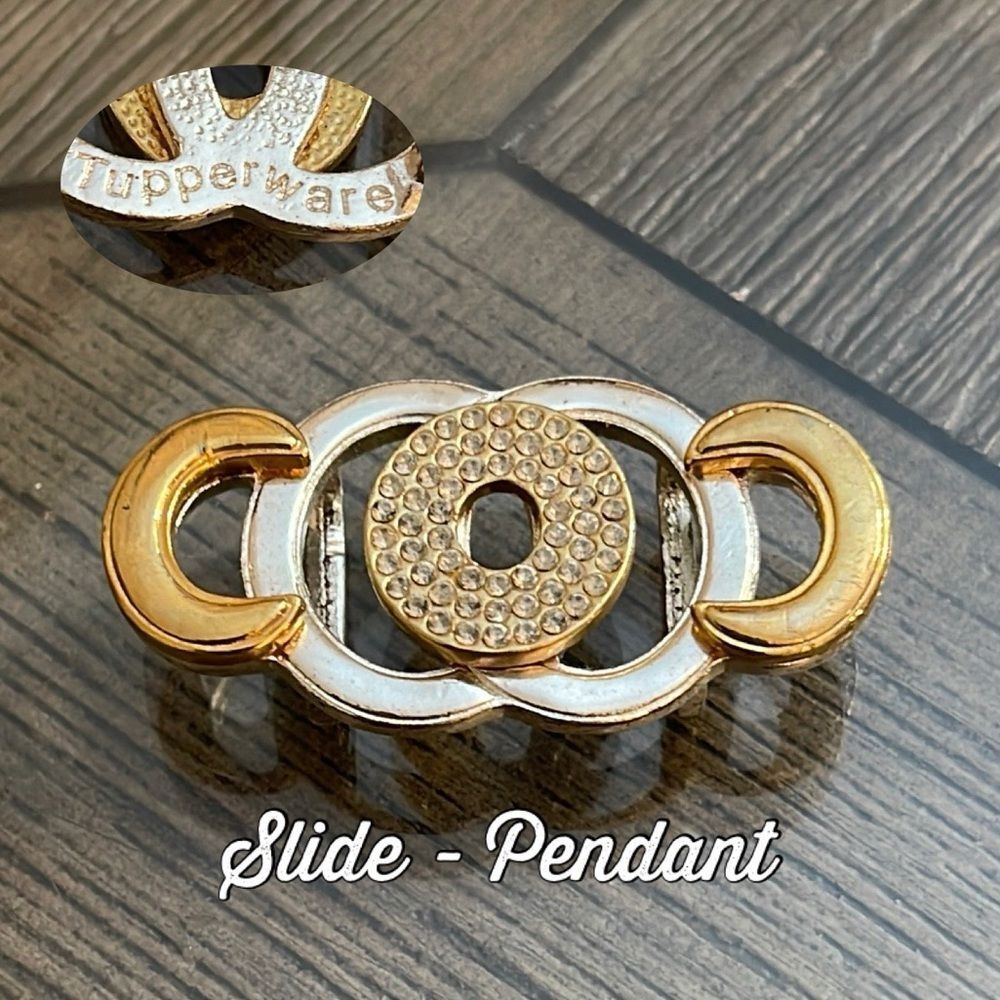 Vintage Tupperware Two-tone Slide - Pendant Connie Award? Rare Consultant Award